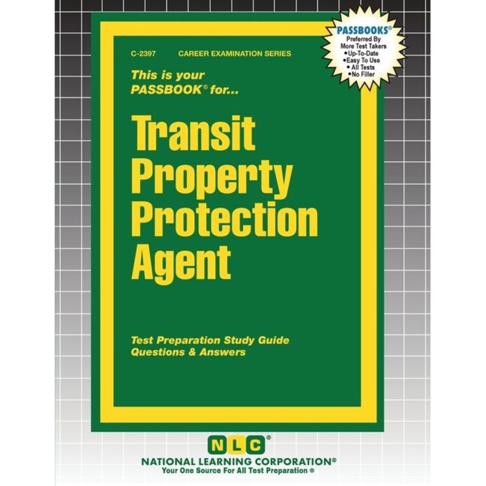 Transit Property Protection Agent -- Passbooks